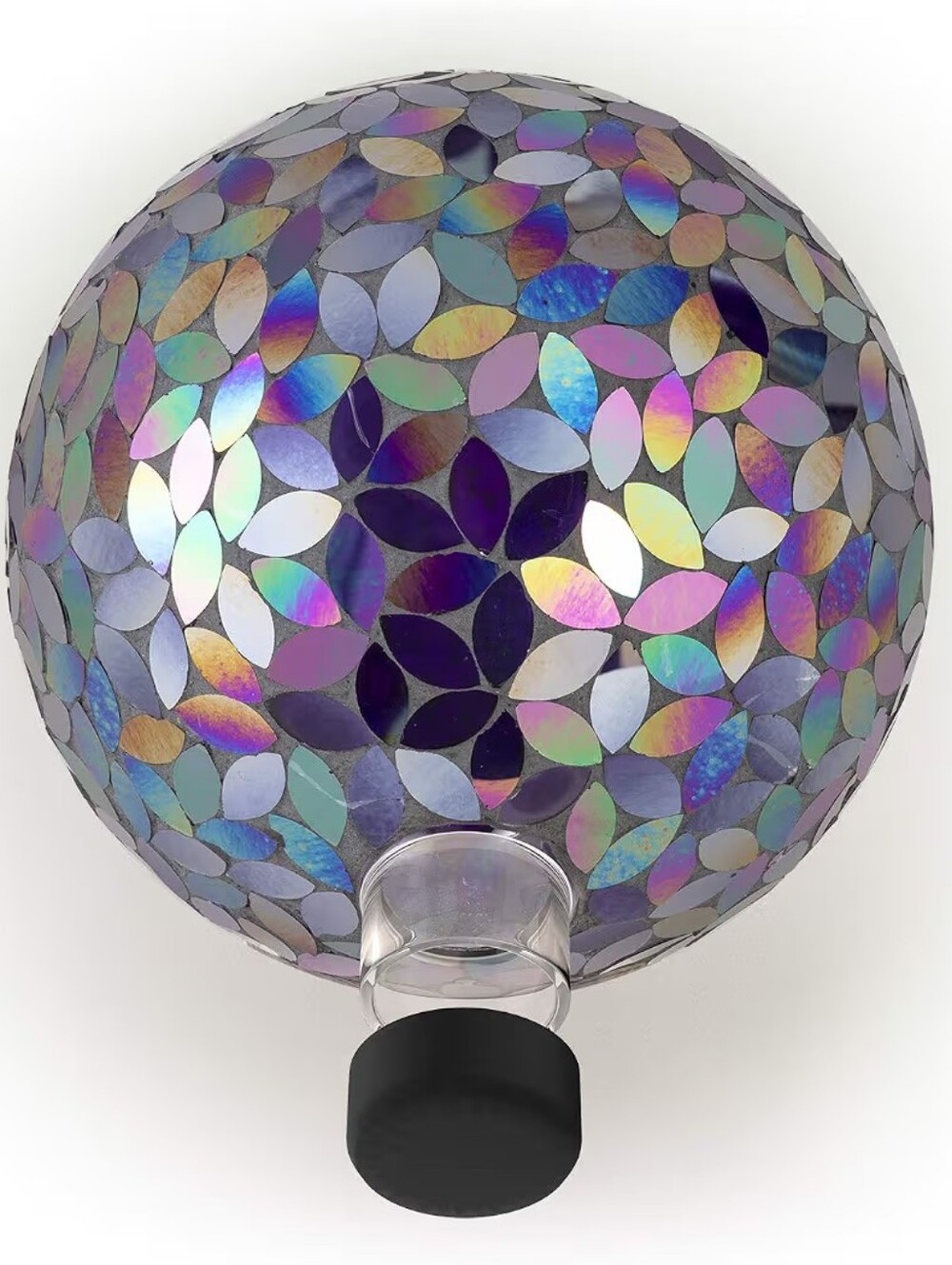 Alpine Corporation 10" Purple Mosaic Glass Gazing Globe – New in Box Garden Yard - Picture 10 of 10